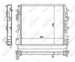 Nrf 53938 - RADIADOR ALU BRAZED RENAULT KANGOO