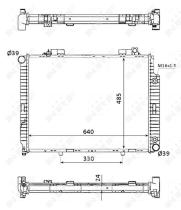 Nrf 53945 - RADIADOR ALU BRAZED MERCEDES E290 9