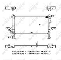 Nrf 53946 - RADIADOR ALU BRAZED VOLVO S80 98-