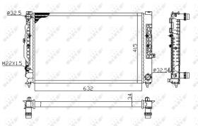  539504A - RADIADOR ALU MECHAN AUDI A4 94-