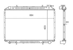 Nrf 539534 - RADIADOR ALU BRAZED NISSAN SERENA 9