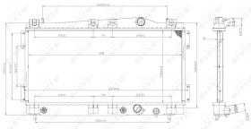 Nrf 53955 - RADIADOR ALU BRAZED CHRYSLER (USA)