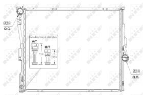  53956 - RADIADOR ALU BRAZED BMW X3 03-