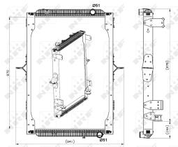 Nrf 539564 - RADIADOR ALU BRAZED RENAULT TRUCKS