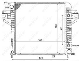 Nrf 53961 - RADIADOR ALU BRAZED JEEP (CHRYSLER)