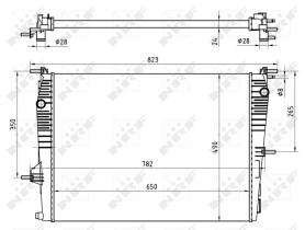 Nrf 53965 - RADIADOR ALU MECHAN RENAULT GRAND S
