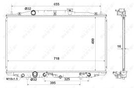 Nrf 53970 - RADIADOR ALU BRAZED HONDA ACCORD 03