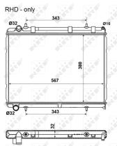 Nrf 53973 - RADIADOR ALU MECHAN CITROEN C4 04-