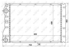 Nrf 53975 - RADIADOR ALU BRAZED RENAULT AVANTIM