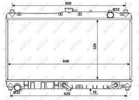 Nrf 53977 - RADIADOR ALU BRAZED MAZDA MX5 98-