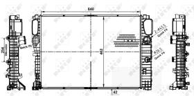  53979 - RADIADOR ALU BRAZED MERCEDES CLS280