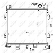  53980 - RADIADOR ALU BRAZED BMW 320I 87-