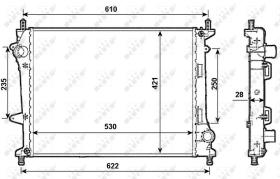  53987 - RADIADOR ALU BRAZED FIAT MULTIPLA 9