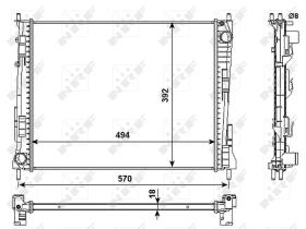  53991 - RADIADOR ALU BRAZED RENAULT TWINGO