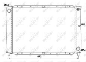 Nrf 53995 - RADIADOR ALU BRAZED VOLVO 940 90-