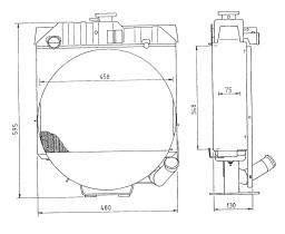 Nrf 54038 - RADIADOR STEYR 8075 A/AS  64PS