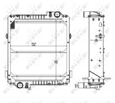 Nrf 54072 - RADIADOR ALU BRAZED MASSEY FERGUSON