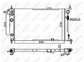 Nrf 54201 - RADIADOR ALU MECHAN OPEL VAUXHALL A