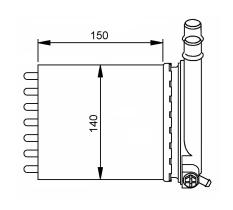 Nrf 54212 - HEAT EXCHANGER, INTERIOR HEATING CI
