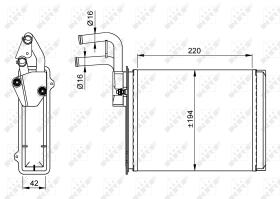 Nrf 54225 - CALENTADOR FIAT DUCATO 10 94-