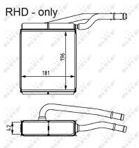 Nrf 54226 - CALENTADOR FORD FOCUS RHD 98-