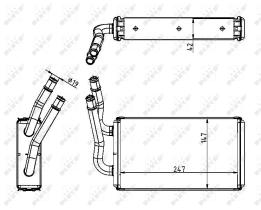 Nrf 54228 - CALENTADOR FORD TRANSIT 260 06-