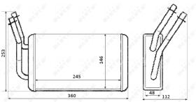 Nrf 54230 - CALENTADOR FORD TRANSIT 260 00-