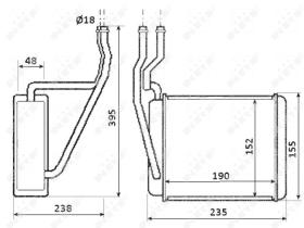 Nrf 54231 - CALENTADOR FORD FIESTA/COURIER 00-