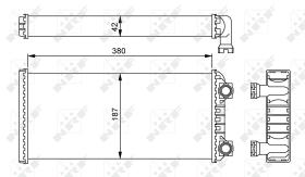 Nrf 54244 - CALENTADOR VOLVO TRUCK FH 12 93-