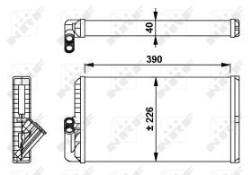 Nrf 54256 - CALENTADOR MERCEDES TRUCK ACTROS 96