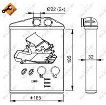 Nrf 54275 - CALENTADOR FIAT CROMA 05-