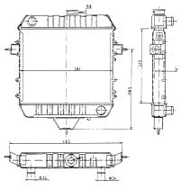 Nrf 544651 - RADIADOR OPEL - VAUXHALL REKORD E 1