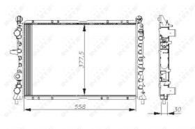 Nrf 54502 - RADIADOR ALU MECHAN ALFA ROMEO 145
