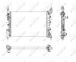 Nrf 54504 - RADIADOR ALU BRAZED FIAT LINEA 06-