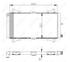 Nrf 54611 - RADIADOR ALU MECHAN FORD ESCORT 60