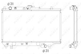 Nrf 546502 - RADIADOR ALU BRAZED MAZDA 323 89-