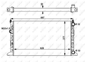  54657 - RADIADOR ALU MECHAN VW GOLF 91-