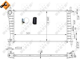 Nrf 54666 - RADIADOR ALU BRAZED FORD COURIER (F