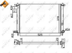 Nrf 54667 - RADIADOR ALU MECHAN FORD COURIER (F