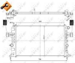 Nrf 54668 - RADIADOR ALU BRAZED OPEL VAUXHALL A