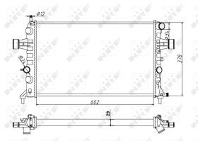 Nrf 54668A - RADIADOR ALU MECHAN OPEL VAUXHALL A