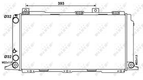 Nrf 54675 - RADIADOR CU AUDI 80 78-