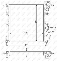 Nrf 54685 - RADIADOR ALU MECHAN RENAULT CLIO 91