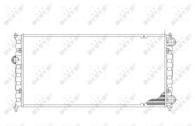 Nrf 54687 - RADIADOR ALU MECHAN SEAT CORDOBA 93