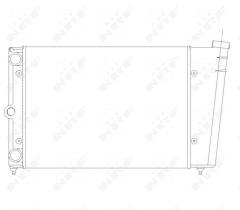 Nrf 54691 - RADIADOR ALU MECHAN VW DERBY 81-