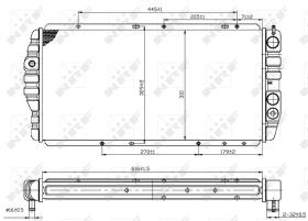 Nrf 54699 - RADIADOR CU AUDI 100 76-