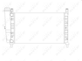 Nrf 54701 - RADIADOR ALU MECHAN FIAT ELBA 91-