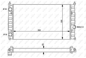 Nrf 54707 - RADIADOR ALU MECHAN SEAT CORDOBA 93