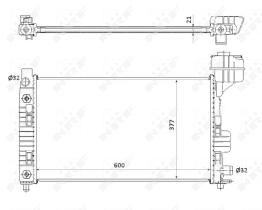 Nrf 54718 - RADIADOR ALU BRAZED MERCEDES A140 9