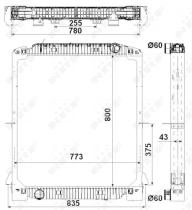  549567 - RADIADOR ALU BRAZED IVECO EUROTECH